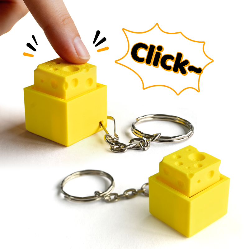 Kids Toys Return Gift - Gantungan Kunci 3D Print Bentuk Tombol