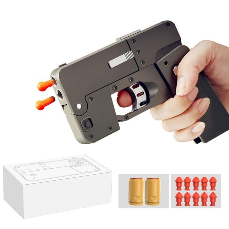Kids Toys Smartphone - Pistol Mainan Lipat Bentuk Ponsel, Pistol