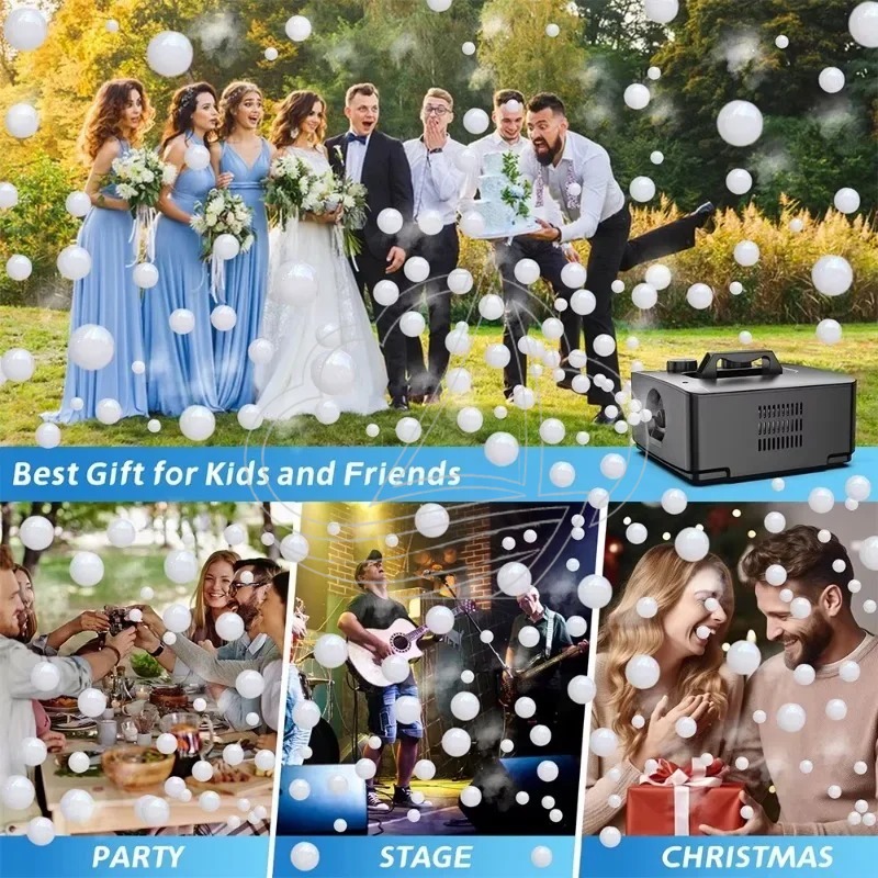 Bubble Machine Outdoor - Mesin Asap Gelembung 2-in-1 Portabel Pembuat