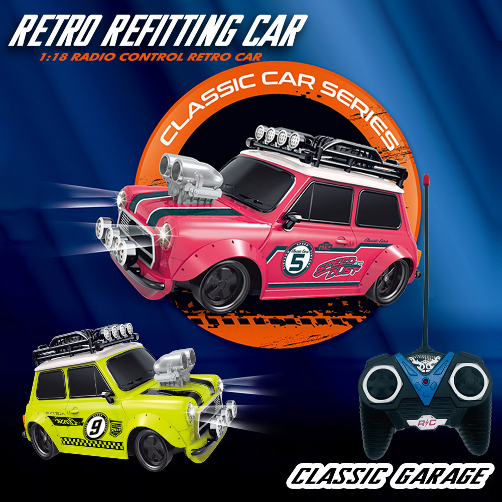 Kids' Toys Channel - Mobil MINI Retro 1:18 yang telah