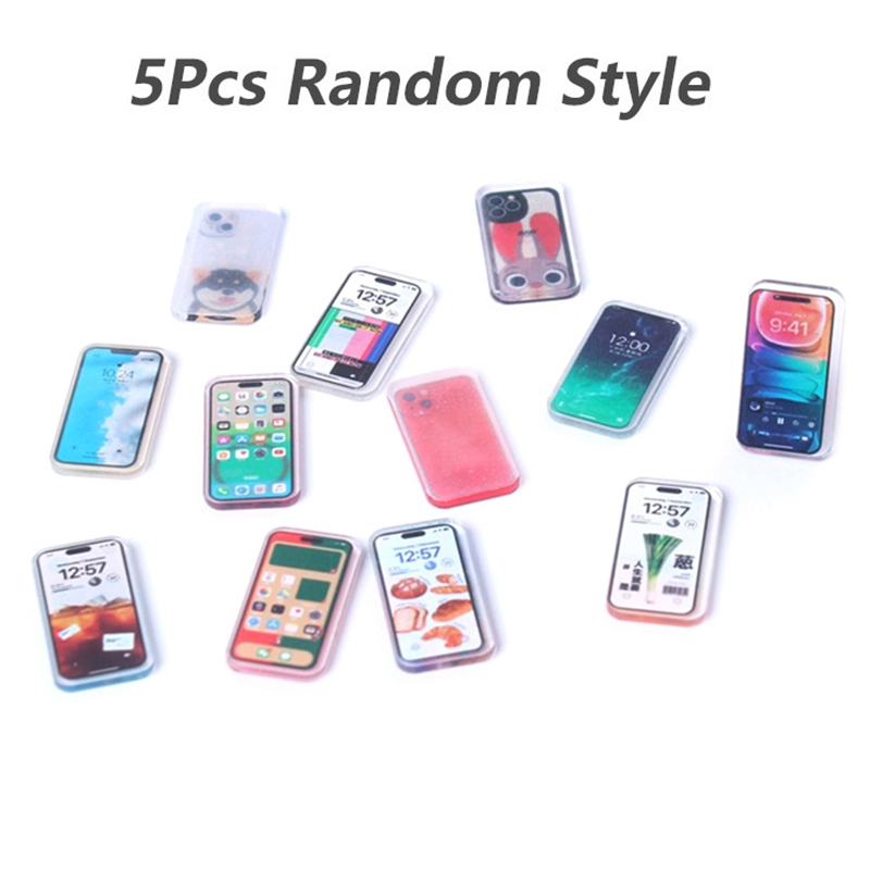 Kids Toys Smartphone - **5 Buah Miniatur Rumah Boneka 1:12