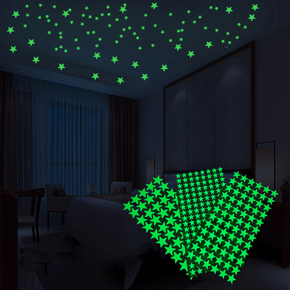 Stiker Dinding Bintang Bulan 3 - Glow In Dark Stars ulasan dan harga