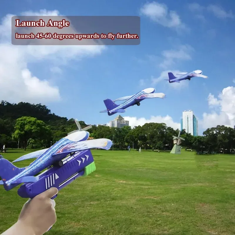 Mainan pesawat busa 24/34cm an - Catapult Launcher Toy ulasan dan harga