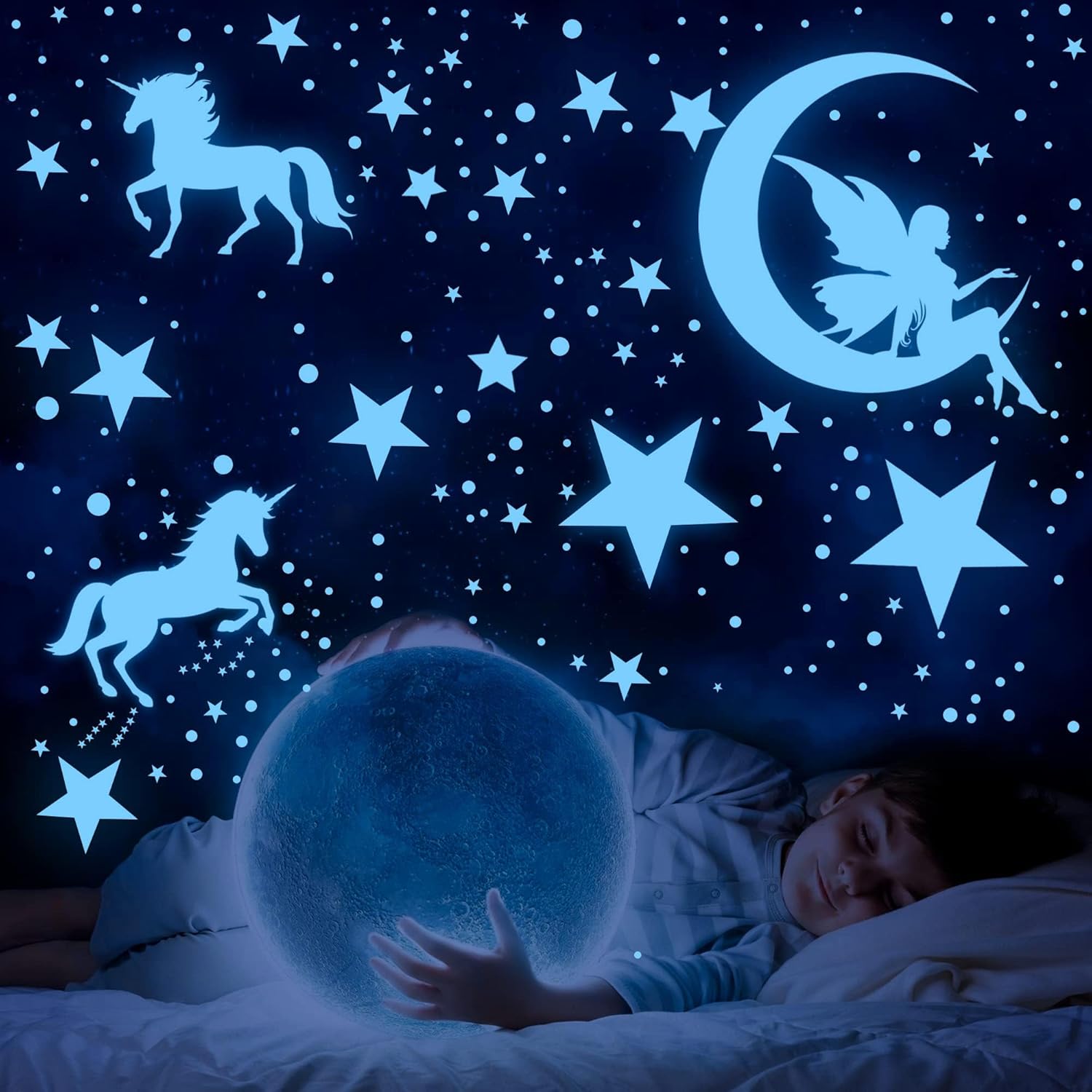 Bintang Menyala dalam Gelap un - Glow In Dark Stars ulasan dan harga