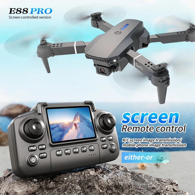 Drone E88 PRO Profesional deng - Kids Toys Drone ulasan dan harga