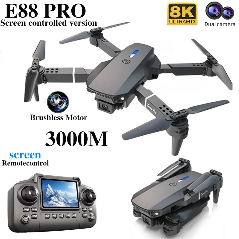 Drone E88 PRO Profesional deng - Kids Toys Drone ulasan dan harga