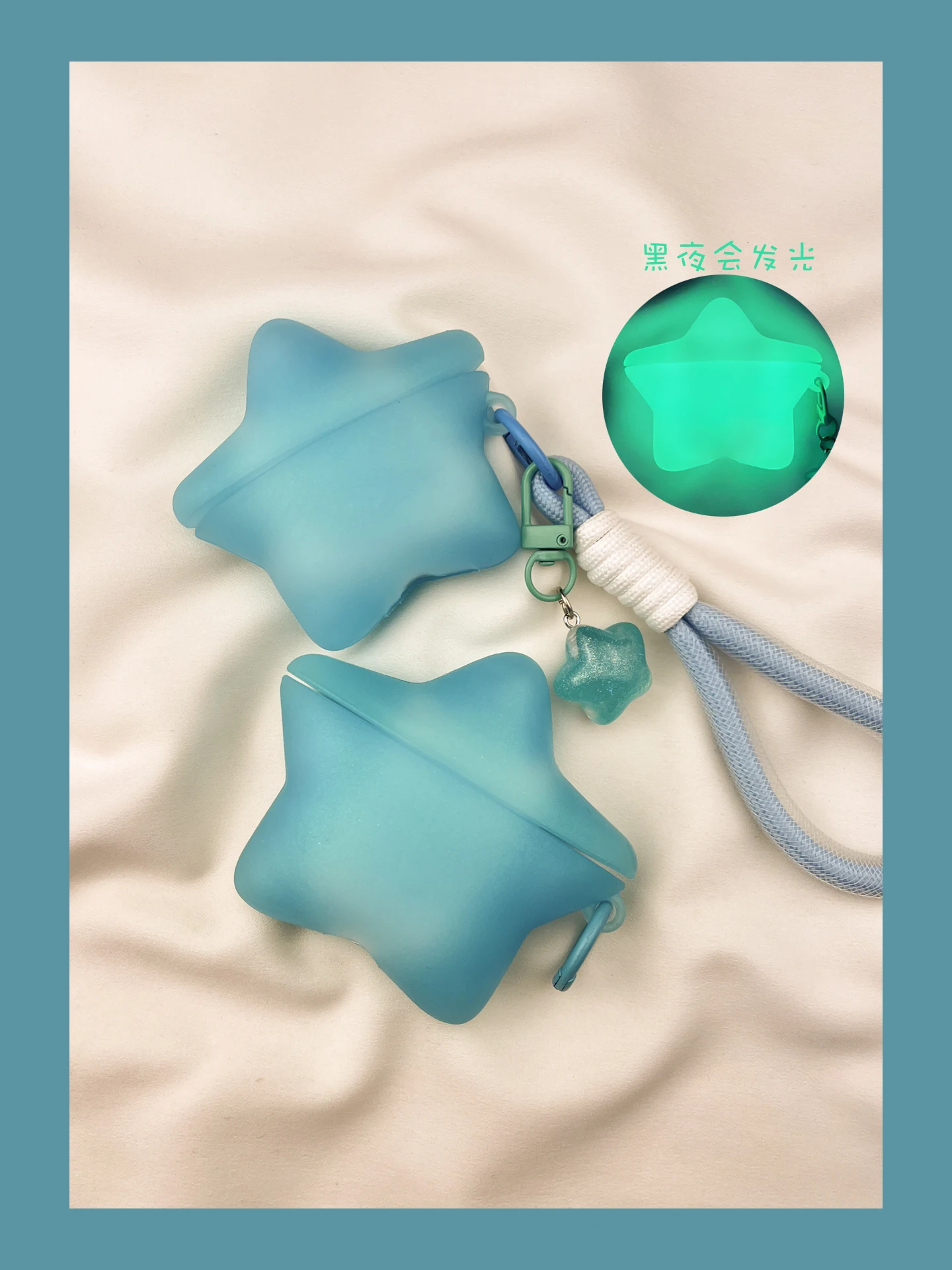 Casing Earphone Silikon Glow i - Glow In Dark Stars ulasan dan harga