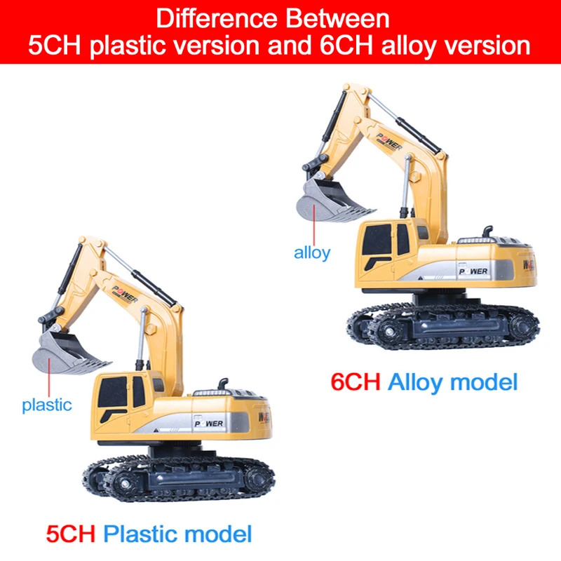 Excavator RC 2.4Ghz 6 Saluran  - Kids' Toys Channel ulasan dan harga