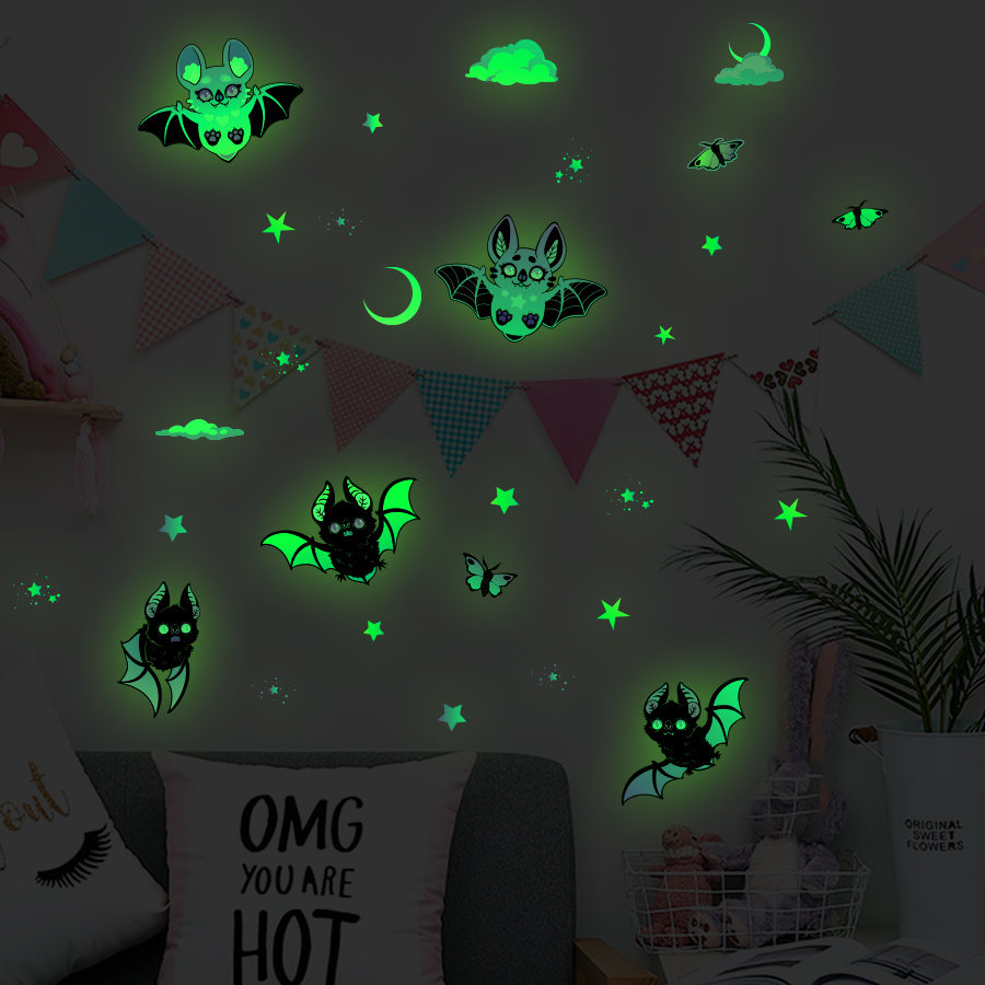 Tempelan Jendela Kelelawar & B - Glow In Dark Stars ulasan dan harga