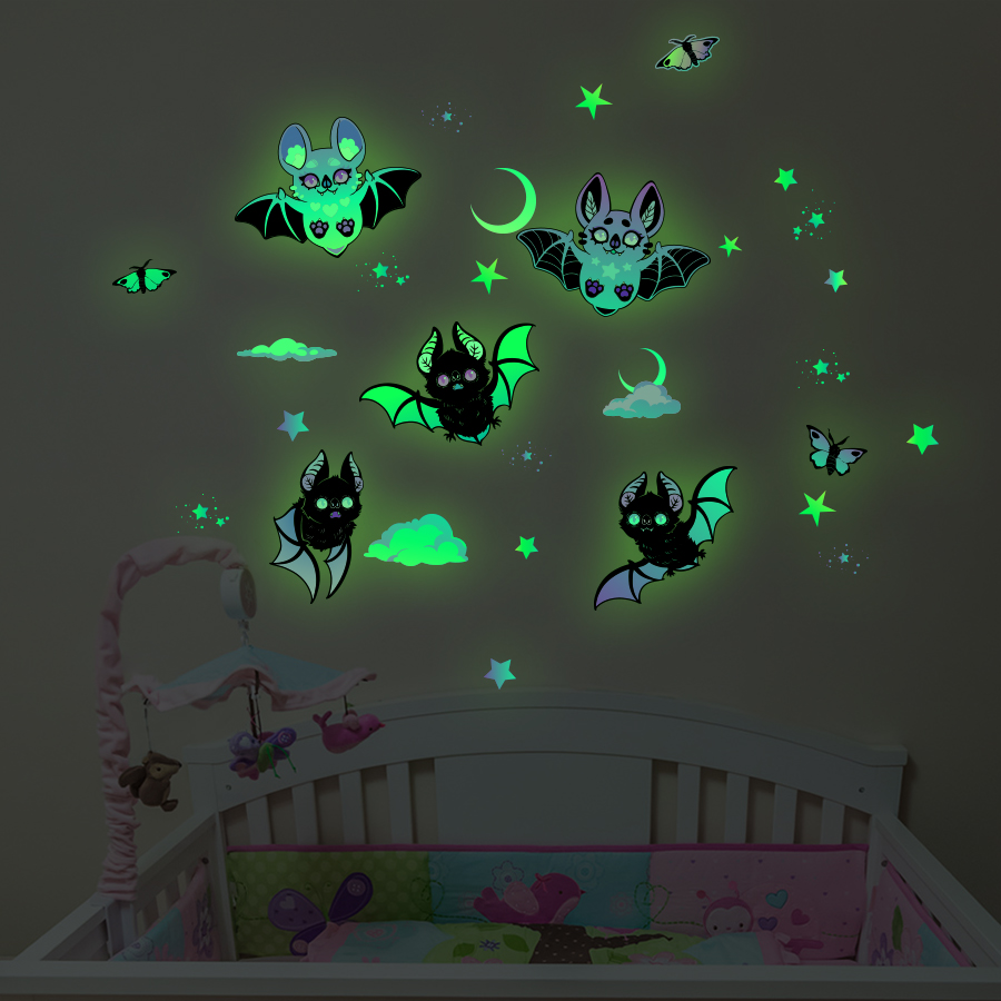 Tempelan Jendela Kelelawar & B - Glow In Dark Stars ulasan dan harga