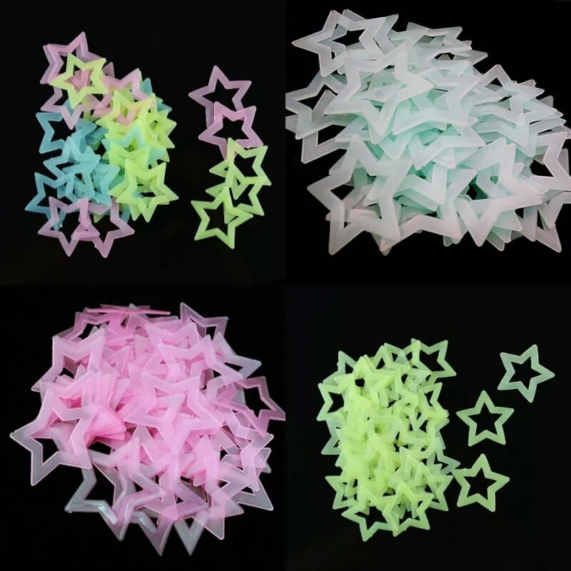 Stiker Dinding Bercahaya Dalam - Glow In Dark Stars ulasan dan harga