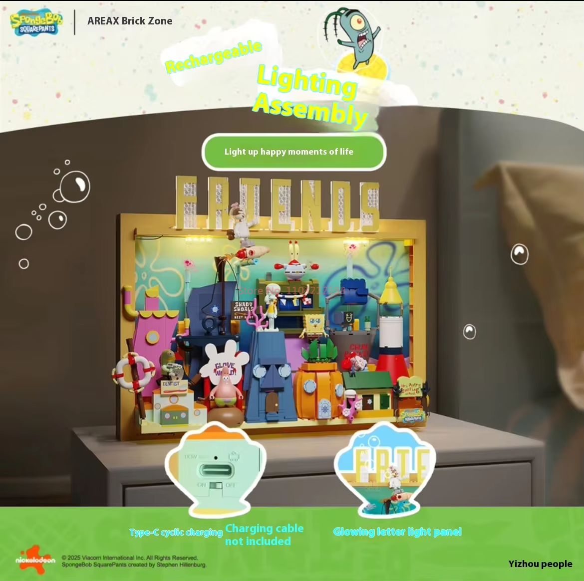 Mainan Resmi Area-X Spongebob  - Kids Xbox Toys ulasan dan harga